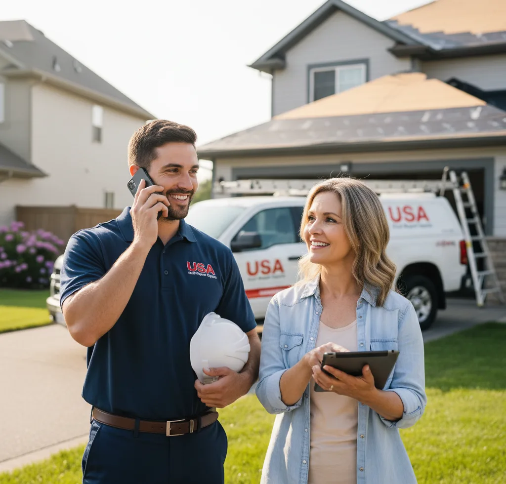 USA Roof Repair Experts customer support in Lenox